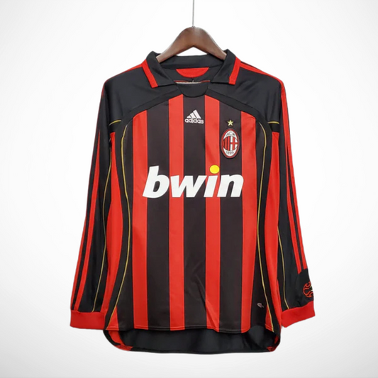 Camisa Milan Titular 06/07 - Versão Retro Manga Longa