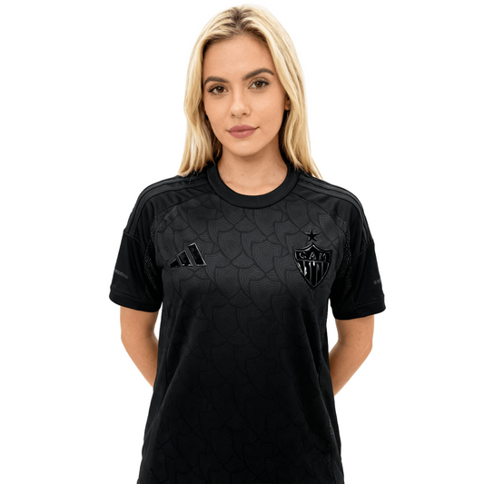 Camisa Feminina Adidas Atlético Mineiro All Black 2025/26