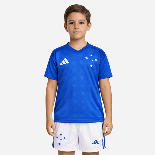 Conjunto Infantil Adidas Cruzeiro 2026/27 I