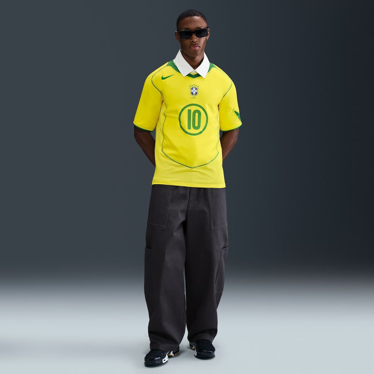 Camisa Brasil Nike Total 90 Ronaldinho Masculina